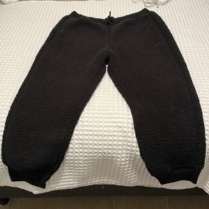 Black Sherpa Pants - Victorias Secret Pink